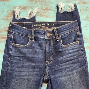 American Eagle ankle distressed jeans